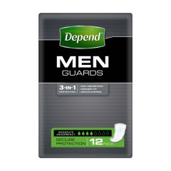 Depend Adult Care Pads Guards For Men 1 X 12 Pce