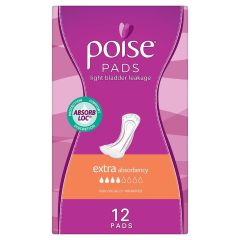 Poise Extra Pads 12 Pack