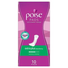 Poise Extra Plus Pads 10 Pack