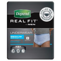 Depend Realfit Underwear Formen Medium 8 Pack