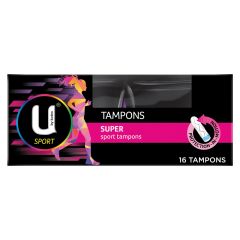 U By Kotex Sport Tampons Super 16 Pack