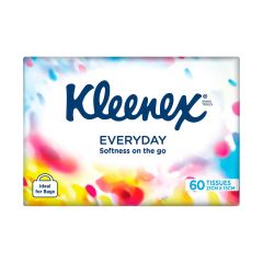 Kleenex Everyday On The Go Facial Tissues 60 Pack