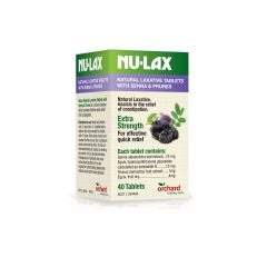 Nu-Lax Natural Laxative Tablets With Senna & Prunes 40 Tablets