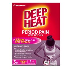 Deep Heat Period Pain Heat Patch 3 Pack