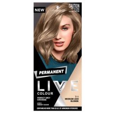 Schwarzkopf Live Colour Permanent 7.1 Medium Ash Blonde