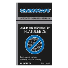 Charcocaps Activated Charcoal Capsules 60S