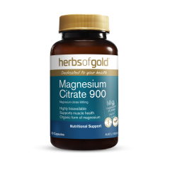 Herbs of Gold Magnesium Citrate 900 60 Capsules