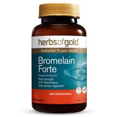 Herbs of Gold Bromelain Forte 60 Capsules