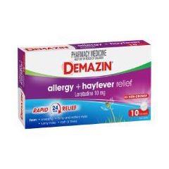 Demazin Allergy + Hayfever Relief Non-Drowsy 10 Tablets