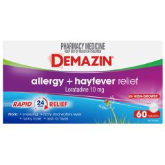 Demazin Allergy + Hayfever Relief Non-Drowsy 60 Tablets