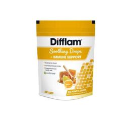 Difflam Soothing Drops + Immune Support Honey & Lemon Flavour 20 Pack