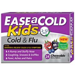 Ease A Cold Kids Cold & Fluchewable Berry Tablets 24 Tablets