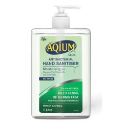 Ego Aqium With Aloe Antibacterial Hand Sanitiser 1 Litre