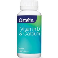 Ostelin Calcium & Vitamin D- D3 For Bone Health + Immune Support 130 Tablets