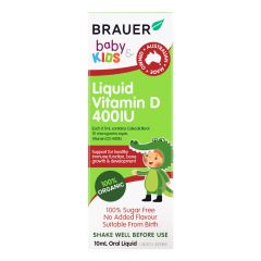 Brauer Baby & Kids Liquid Vitamin D 400Iu 10ml