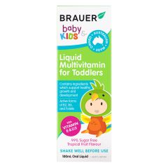 Brauer Baby & Kids Liquid Multivitamin For Toddlers 100 ml