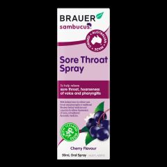 Brauer Sore Throat Spray Adult 50ml