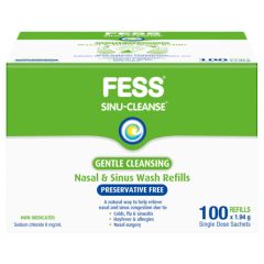 Fess Nasal & Sinus Wash Gentle Strength Refill Sachets 100 X 1.94g