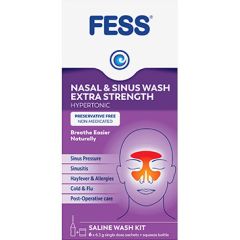 Fess Nasal & Sinus Wash Extra Strength Saline Wash Kit 6X6.3g