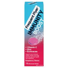 Frequent Flyer Immunity Boost Raspberry Effervescent Tablet 15's