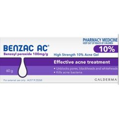 Benzac Ac High Strength 10%60G Acne Gel