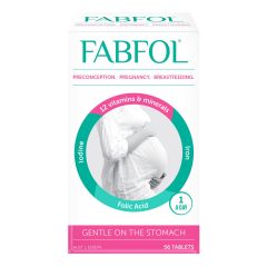 Fab Fabfol Pregnancy Vitamins & Minerals + Iodine 56 Tablets
