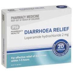 Ph Diarrhoea Relief 2mg 20 Capsules (Loperamide)