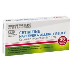 Ph Cetirizine 10mg 30 Tablets (Cetirizine)