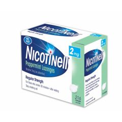 Nicotinell Stop Smoking Peppermint Lozenge Regular Strength 2mg 216 Pack (Nicotine)