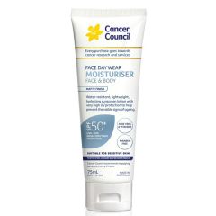 Cancer Council Face Day Wearmoisturiser Matte Spf 50+ Invisible Water Resistant 75 ml