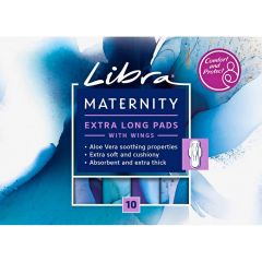 Libra Maternity Extra Long Pads 10 Pack