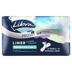 Libra Double 2 In 1 Liners 25 Pack