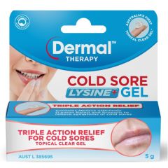 Dermal Therapy Lysine+Cold Sore Gel 5g