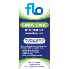 Flo Sinus Care Wash Bottle With 12 Sachets 1 Kit