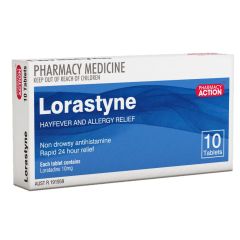 Pharmacy Action Lorastyne 10mg 10 (Loratadine)