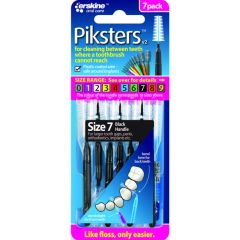 Piksters Interdental Brushes Black Size 7 7Pk