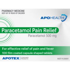 Aph Paracetamol 500Mg 100 Caplet