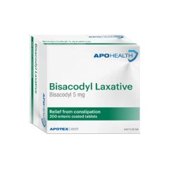 Aph Bisacodyl Laxative 5Mg 200 Tablets