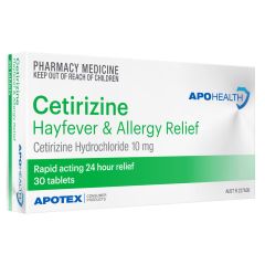 Aph Cetirizine 10Mg 30 Tablets