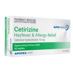 Aph Cetirizine 10Mg 50 Tablets