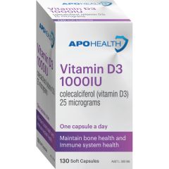 Aph Vitamin D3 1000Iu 130 Caps