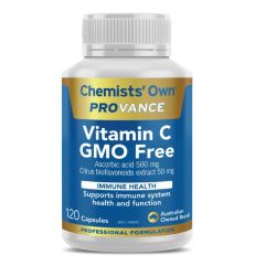 Chemists' Own Vitamin C Gmofree 120 Capsules