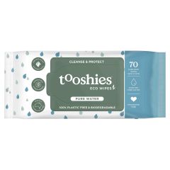 Tooshies Eco Wipes Pure Water Baby Wipes 70Pk