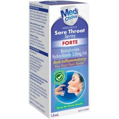 Medichoice Sore Throat Spray Max 15mL