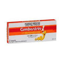 Combantrin 1 With Mebendazole Tablets 2 Tablets