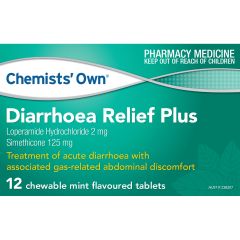 Co Diarrhoea Relief Plus Tabs 12