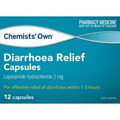 Chemists Own Diarrhoea Relief 12 Caps