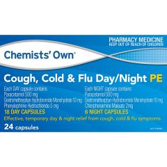 Co Cough Cold/Flu Phenylephrine 24 Capsules