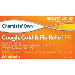 Co Cough C/F Relief With Phenylephrine 24 Capsules