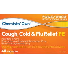 Co Cough C/F Relief With Phenylephrine 48 Capsules